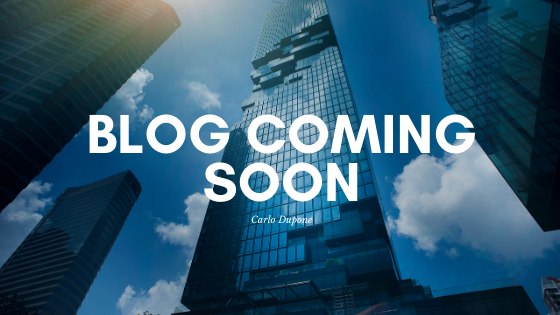 Blog Coming Soon!